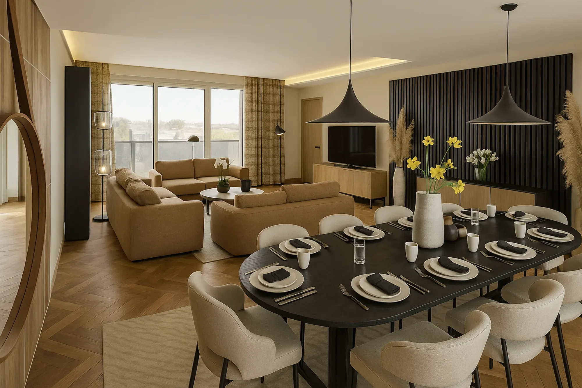 Appartement contemporain aux Eaux-Vives, Genève - Architecture d'intérieur par Maison Kawa